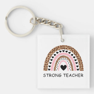 Fierce Teacher Valentine Key Ring