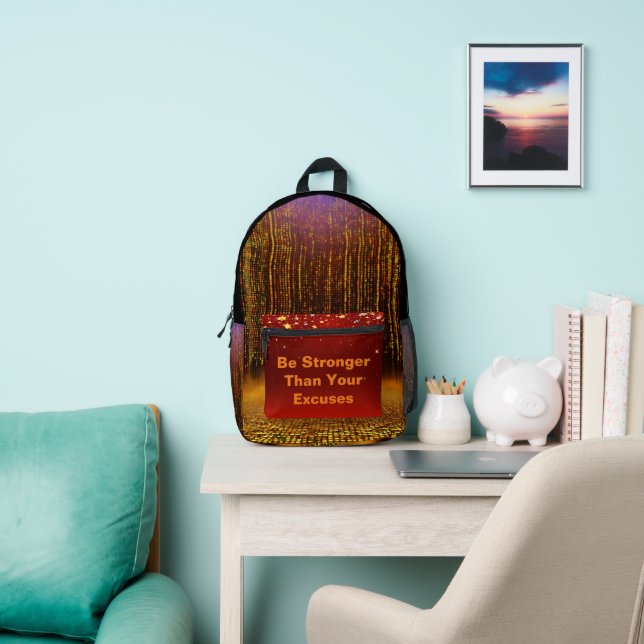 Fierce 'Technology is Man's Best Friend' Art Printed Backpack (Insitu)
