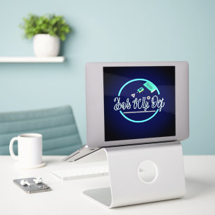 Fierce Technology Man's Best Friend Art Large 8"x8