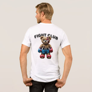 Fierce Teddy Bear with Boxing Gloves Tri-Blend Shirt