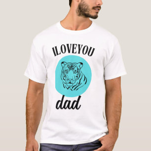 Fierce Tiger Dad Love Art T-Shirt