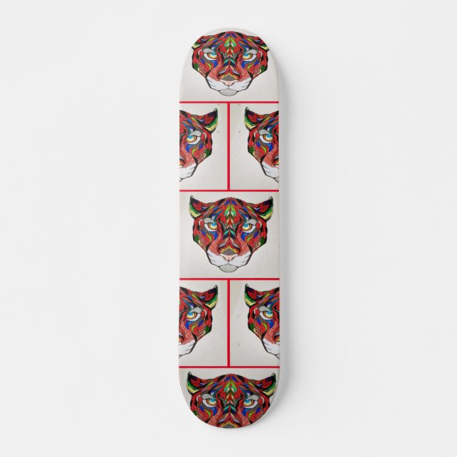 Fierce Tiger Skateboard (Front)