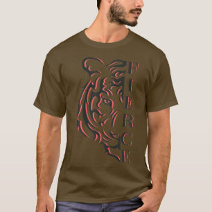 Fierce Tiger - Split Style Empowerment Motivation T-Shirt