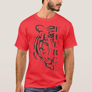 Fierce Tiger - Split Style Empowerment Motivation T-Shirt