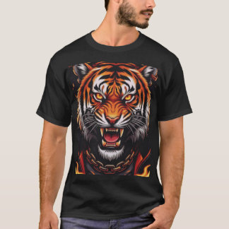 Fierce Tiger T-Shirt 🔥 Bold StMen's Basic T-Shirt