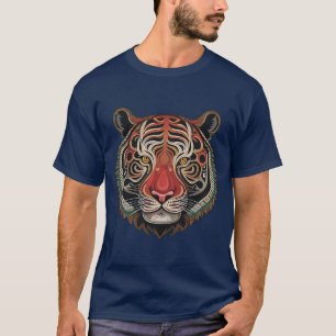 Fierce Tribal Tiger Face T-Shirt