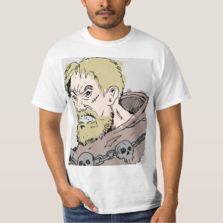 Fierce Warrior with Skull Chain – Dark Mediaeval A T-Shirt