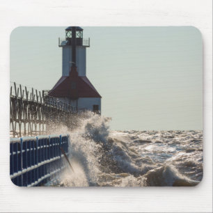 Fierce Waves At St Joseph Mouse Mat