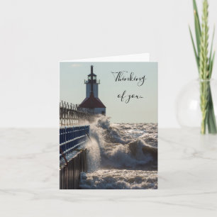 Fierce Waves At St Joseph Thinking Of You Card