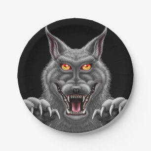 Fierce Werewolf Paper Party Plates