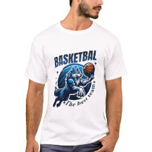 Fierce Wolf Basketball T-Shirt Design 