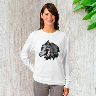Fierce Wolf Head Bold Wild Animal T-Shirt