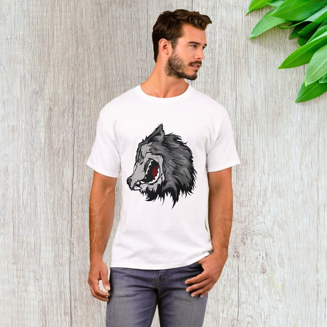 Fierce Wolf Head Bold Wild Animal T-Shirt (Creator Uploaded)