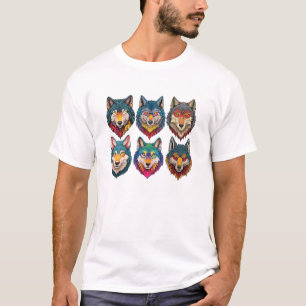 Fierce Wolf Spirit Graphic T-Shirt