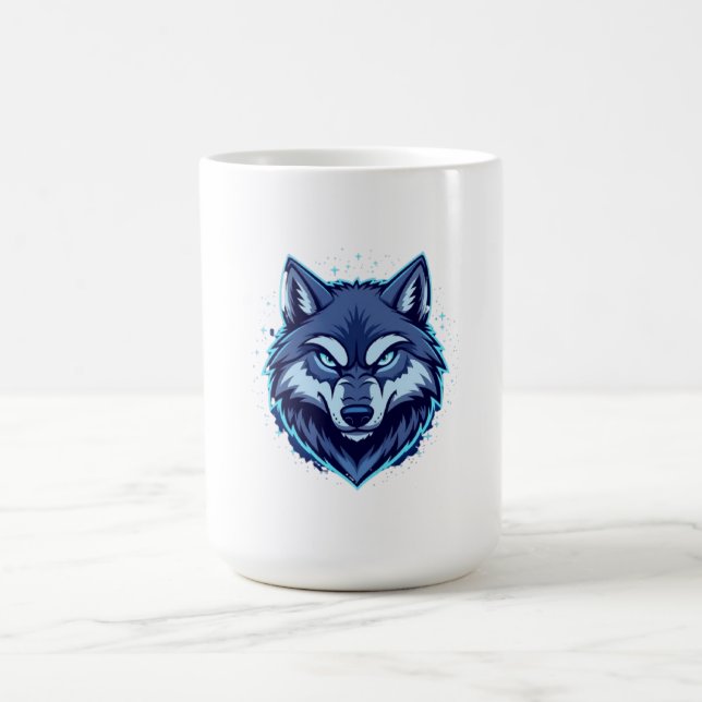 Fierce Wolf – Symbol of Strength and Freedom Coffee Mug (Center)
