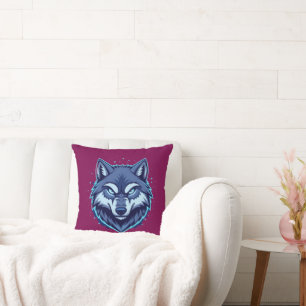 Fierce Wolf – Symbol of Strength and Freedom Cushion
