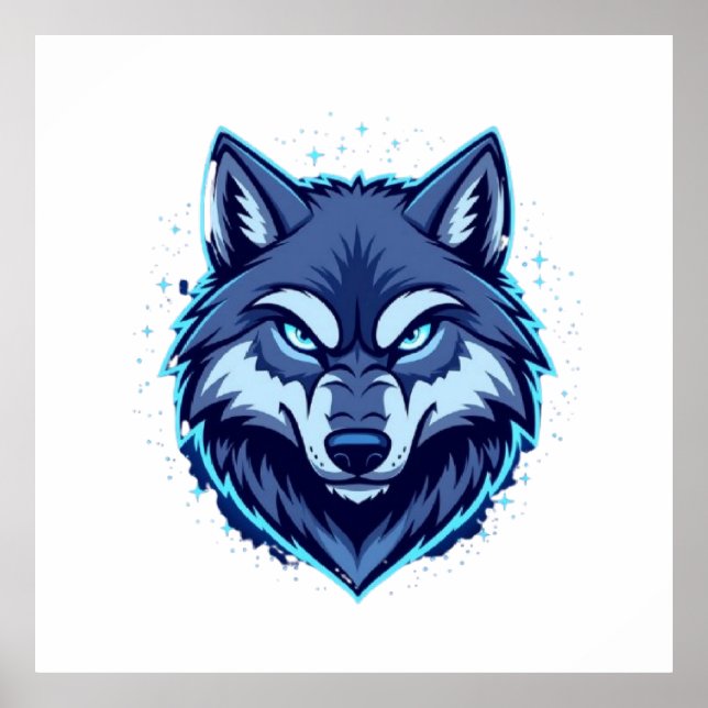 Fierce Wolf – Symbol of Strength and Freedom Poster (Front)