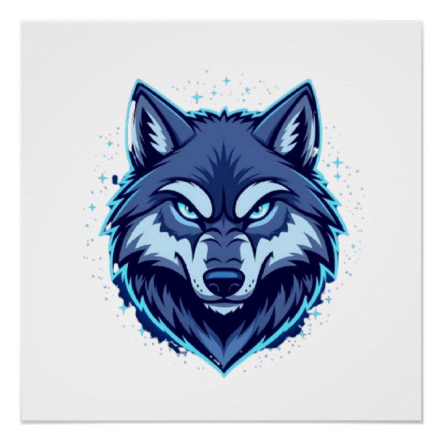 Fierce Wolf – Symbol of Strength and Freedom Poster (Front)
