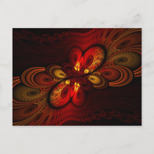 Fieri Abstract Fractal Art Postcard