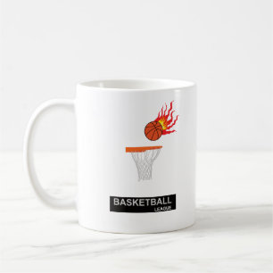 Fiery ball going into the basket Coffee Mug