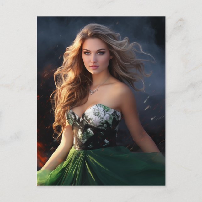 Fiery Beauty Postcard (Front)