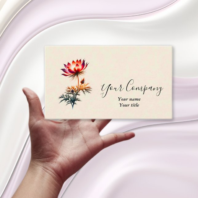 Fiery Bloom Business Card (Creator Uploaded)