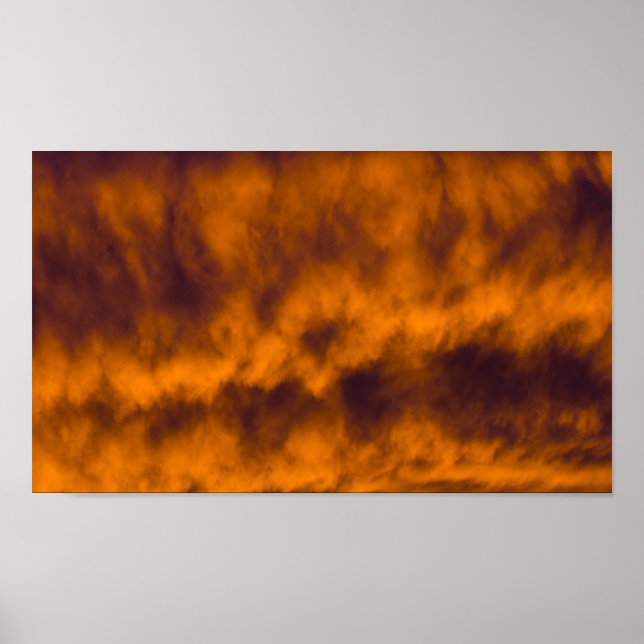 Fiery Clouds in the Sky Poster (Front)