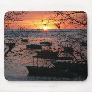 Fiery Costa Rican Sunset in Tamarindo Mouse Mat