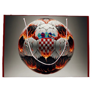 Fiery Croatian Soccer Ball   Large Gift Bag