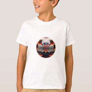 Fiery Croatian Soccer Ball T-Shirt