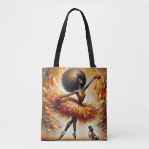 Fiery Dance of Resilience Tote Bag
