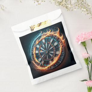 Fiery Dartboard with Bullseye Explosion  Favour Bags