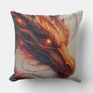 🐉 Fiery Dragon Energy Mythic Power Design 🔥 Cushion