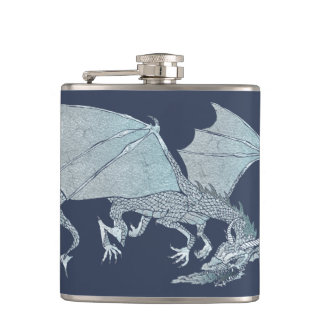 Fiery Dragon Hip Flask