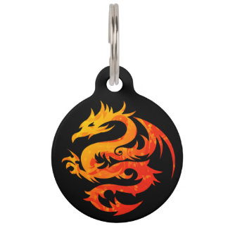 FIERY DRAGON PET TAG