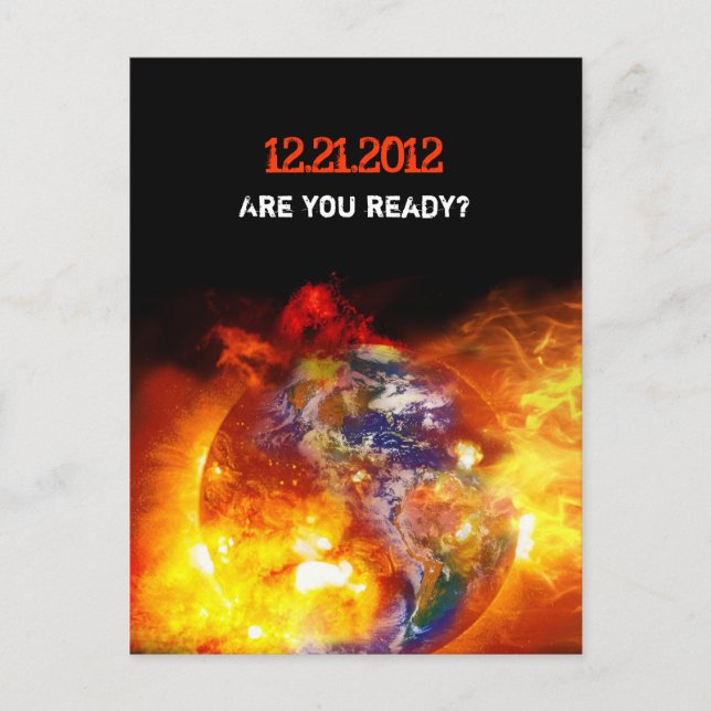 Fiery End of the World Apocalypse Postcard (Front)