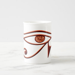 Fiery Eye Of Horus Bone China Mug