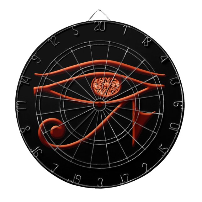 Fiery Eye Of Horus Dart Board (Front)