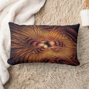 Fiery Filaments Lumbar Cushion