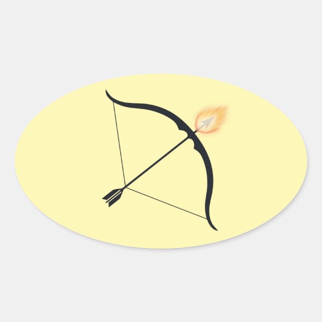 Fiery Focus – A Festival of Courage Oval Sticker (Front)