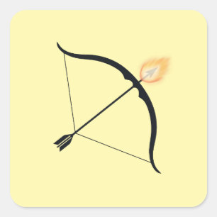 Fiery Focus – A Festival of Courage Square Sticker