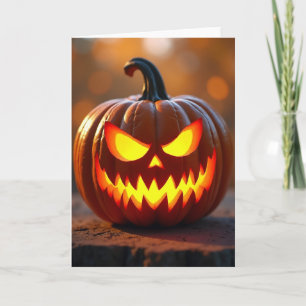 Fiery Gaze Halloween Card