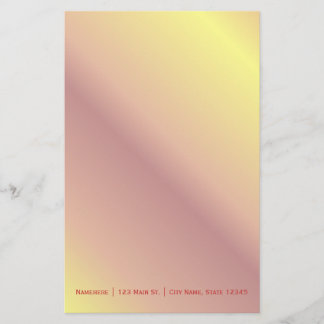 Fiery Gradient Stationery