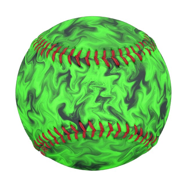 Fiery Green Baseball (Front)