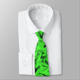 Fiery Green Tie