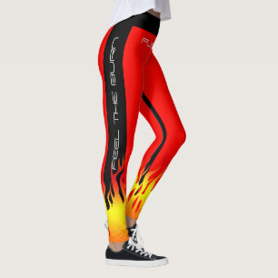 Fiery Gym Aerobic Fitness Yoga Workout Leggings