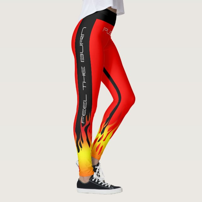 Fiery Gym Aerobic Fitness Yoga Workout Leggings (Right)