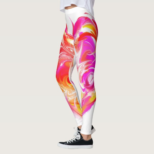 Fiery Heart Leggings (Left)