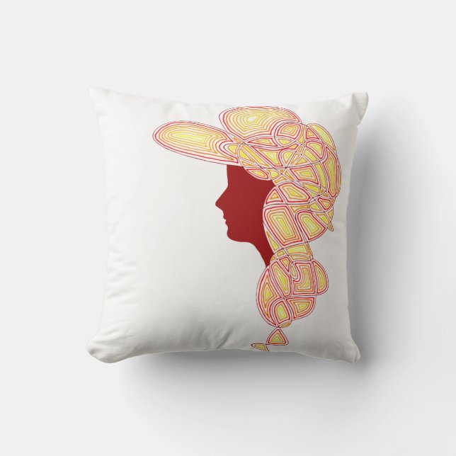 Fiery Lady Cushion (Front)