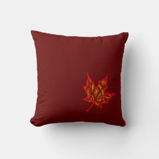 Fiery Leaf Cushion